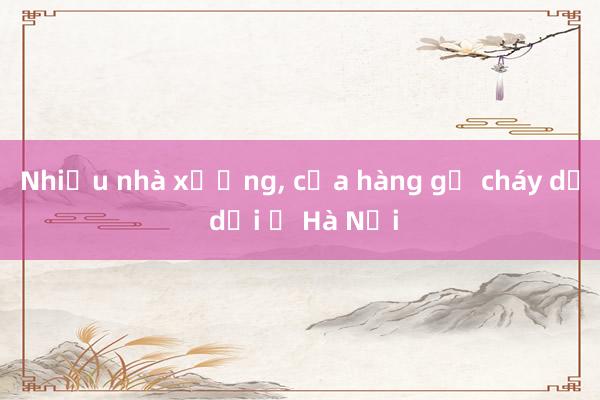 Nhiều nhà xưởng， cửa hàng gỗ cháy dữ dội ở Hà Nội